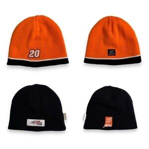 Reversible Nascar Tony Stewart 20 Home Depot Joe Gibbs Race Orange Black Beanie
